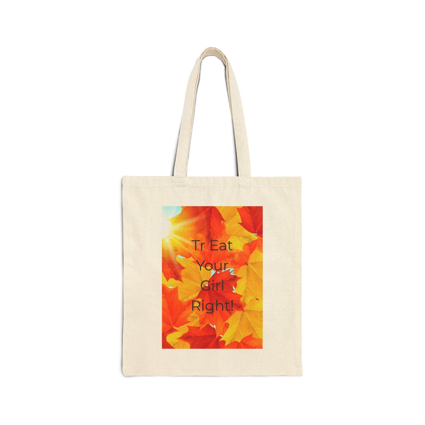 Autumn Inspirational Tote Bag | Eco-Friendly Cotton Canvas | Fall Vibes | Great for Shopping, Gym, School, Gifts, and Everyday Use