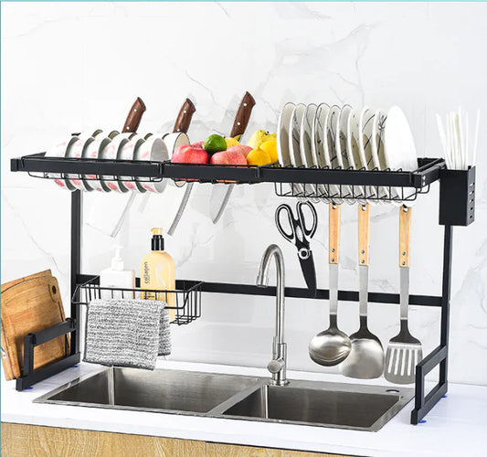 Stainless Steel Sink Rack and Dish Storage Basket
