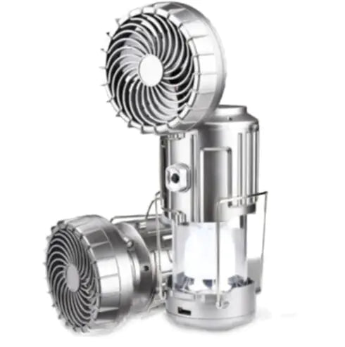 AdventureGlow Lantern Fan - Camping Solar Rechargeable (One Set)