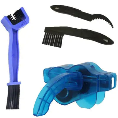 Large Bristle Bicycle Cleaning Tool Set with Chain Cleaner