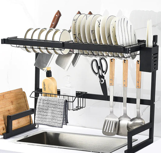 Stainless Steel Sink Rack and Dish Storage Basket