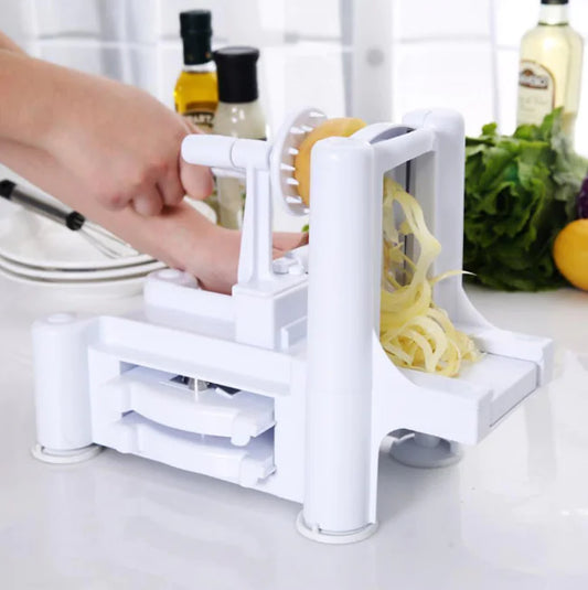 3-in-1 Manual Rotating Vegetable Chopper and Slicer