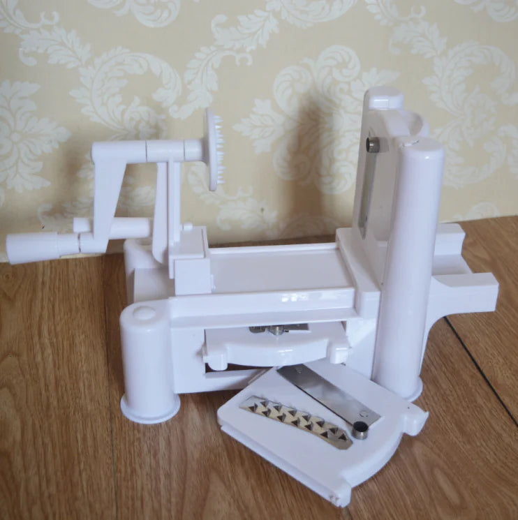3-in-1 Manual Rotating Vegetable Chopper and Slicer