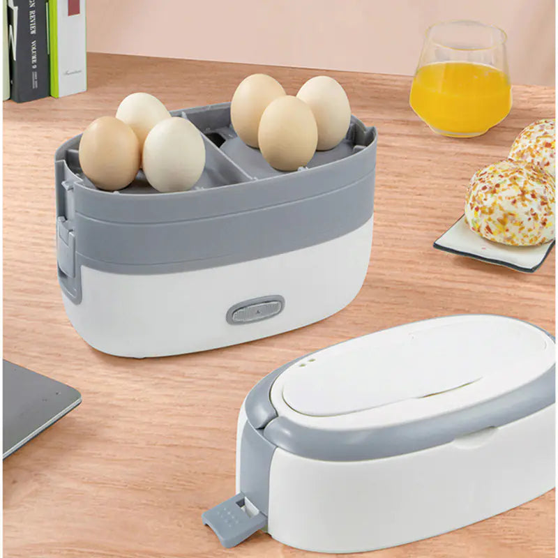 Multifunctional Electric Heated Lunch Box with Utensils